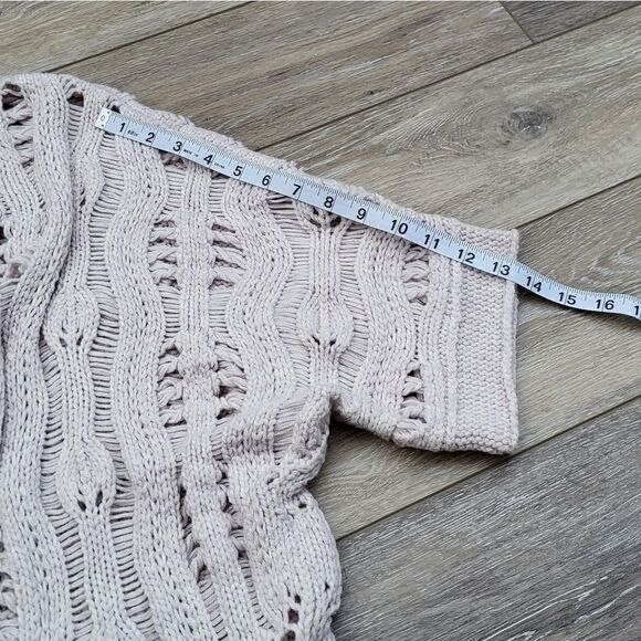 Calypso St. Barth Chic Knit Cardigan short sleeve alpaca wool blend - Picture 8 of 12